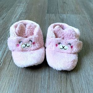 Baby Uggs Slippers Bunny Furry Slippers Light Pink White Size 4 5 Infant Baby